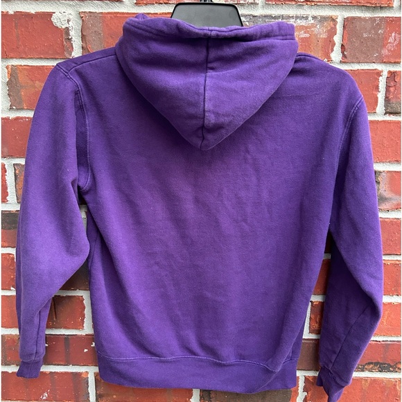 Section 101 by Majestic LSU Tigers Small Long Sleeve Purple Hooded Sweatshirt - Picture 3 of 7